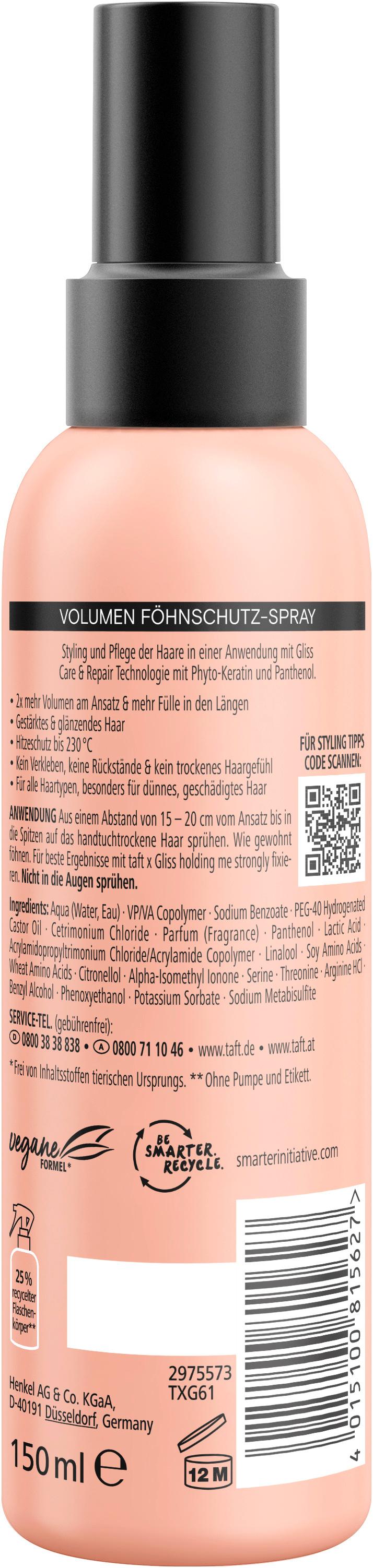 Produktbild taft x Gliss Blow-Dry Volume Mist Volumen Föhnschutz-Spray 2 von 3