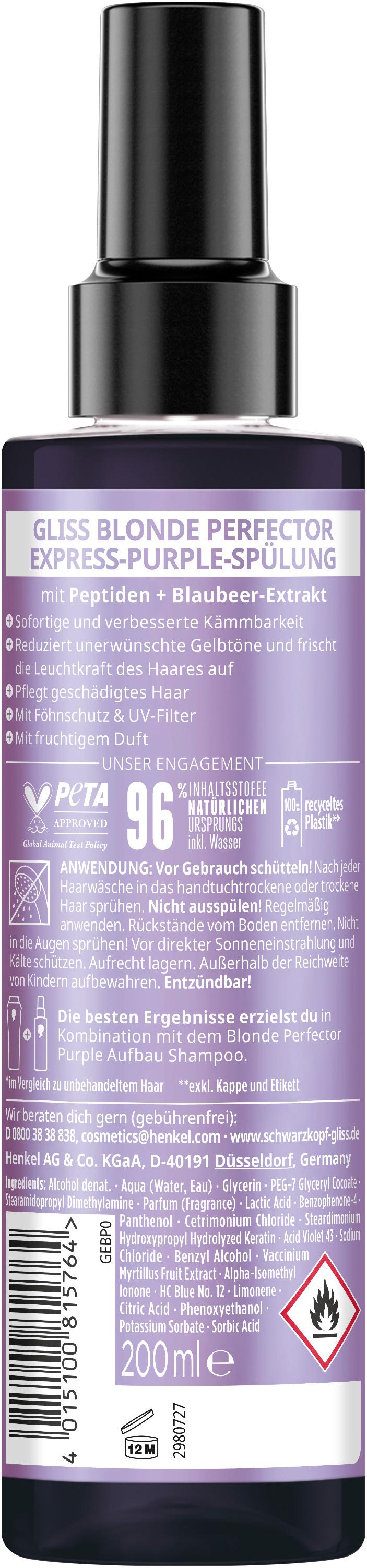 Produktbild Gliss Blonde Perfector Express-Purple-Spülung 2 von 2