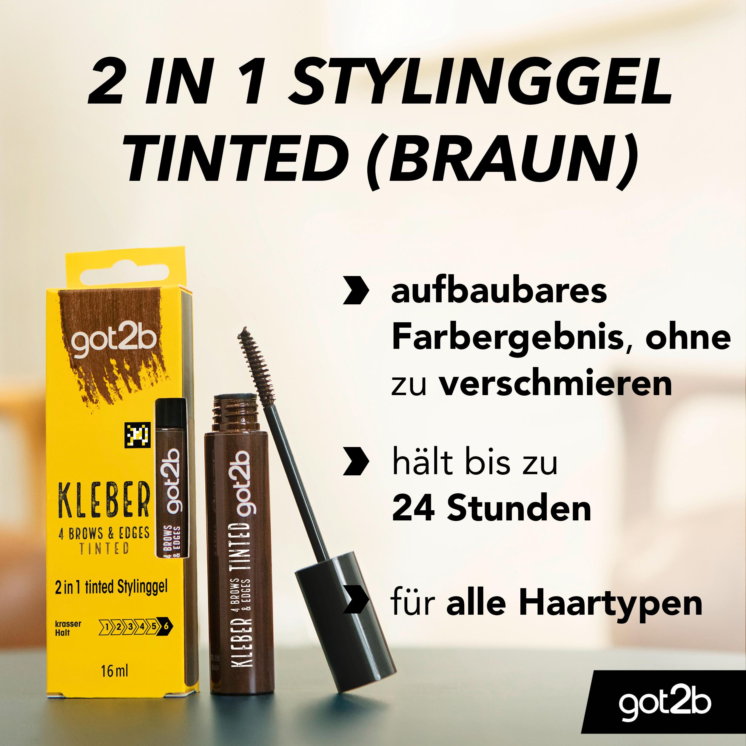 Produktbild GOT2B 2in1 Stylinggel Kleber 4 Brows & Edges Tinted 3 von 10