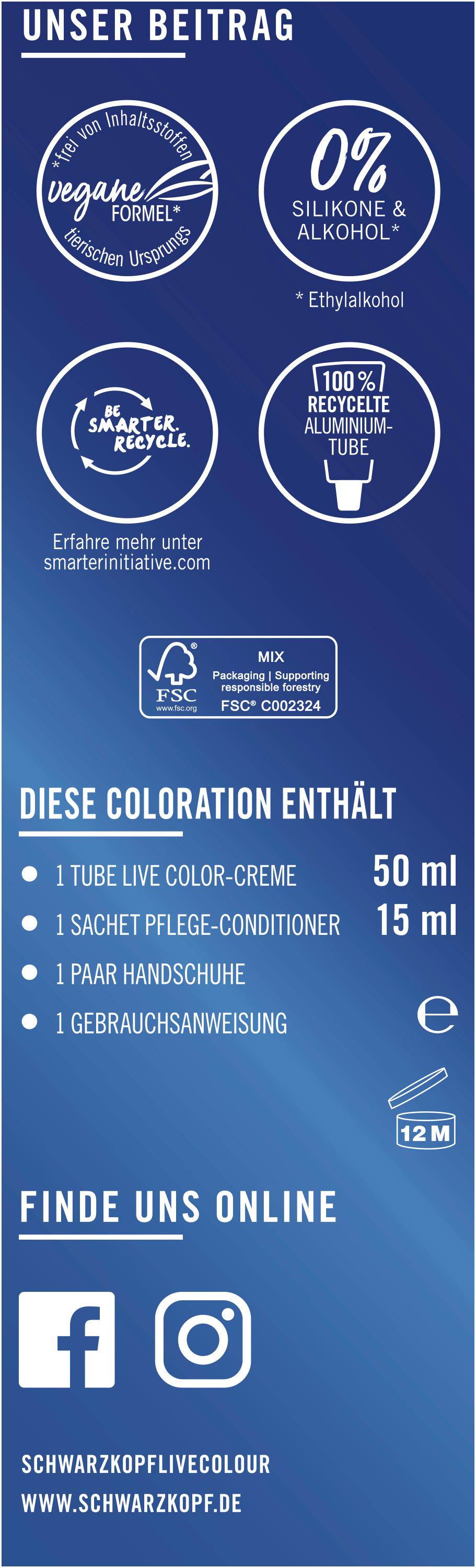 Produktbild Schwarzkopf LIVE Tönung Pretty Pastels 5 von 13
