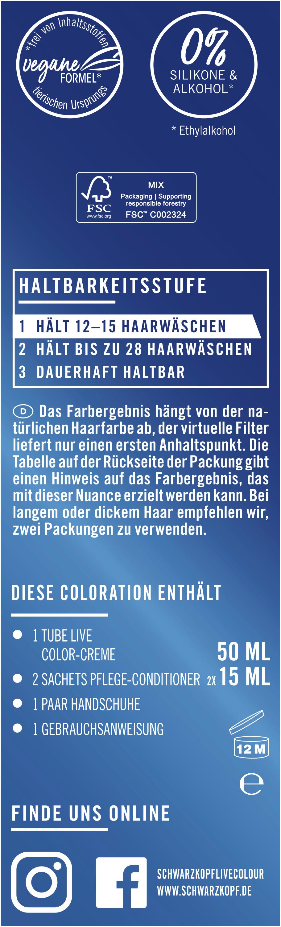 Produktbild Schwarzkopf LIVE Tönung Ultra Brights 7 von 8