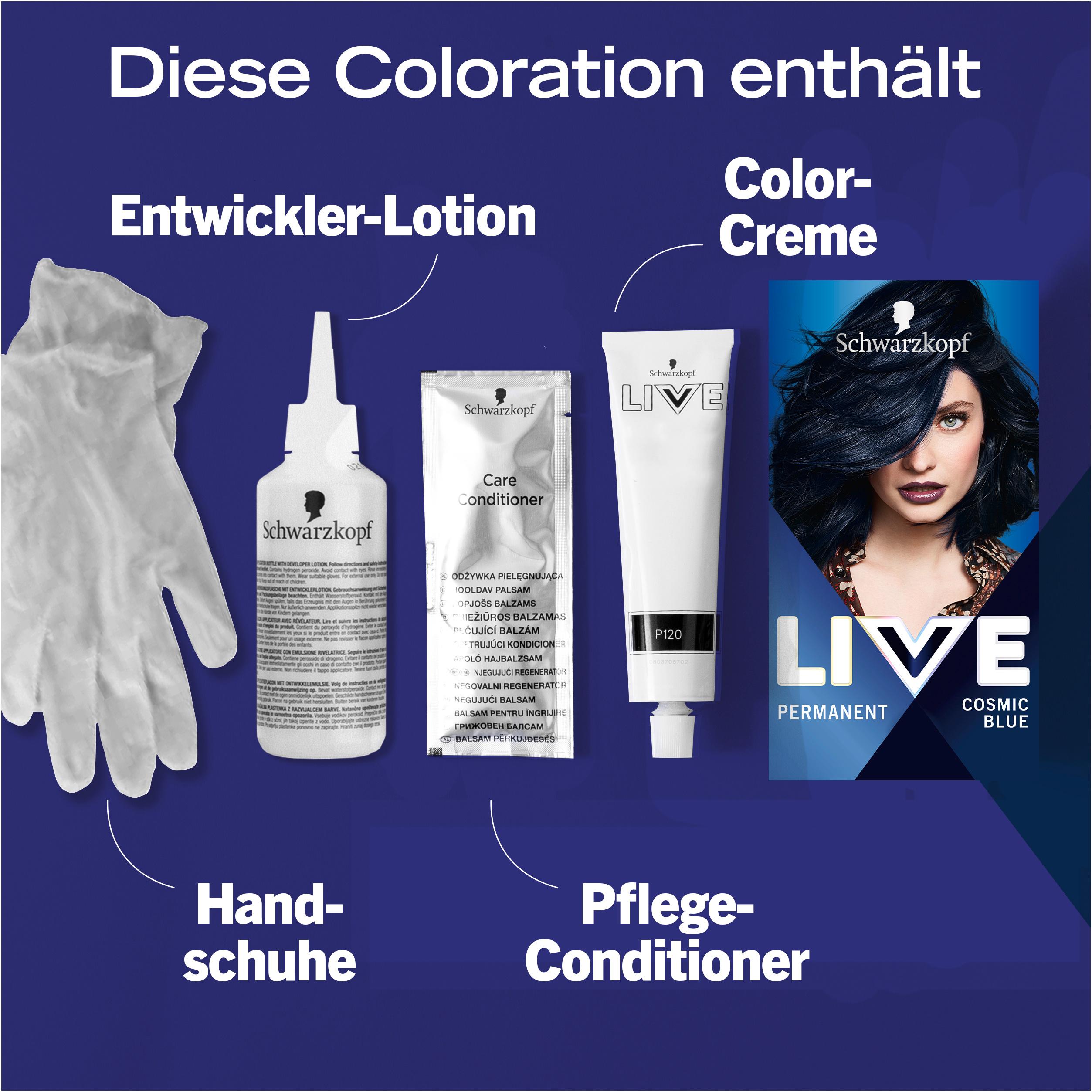 Produktbild Schwarzkopf LIVE Haarfarbe Intens Colour 090 Cosmic Blue 11 von 12