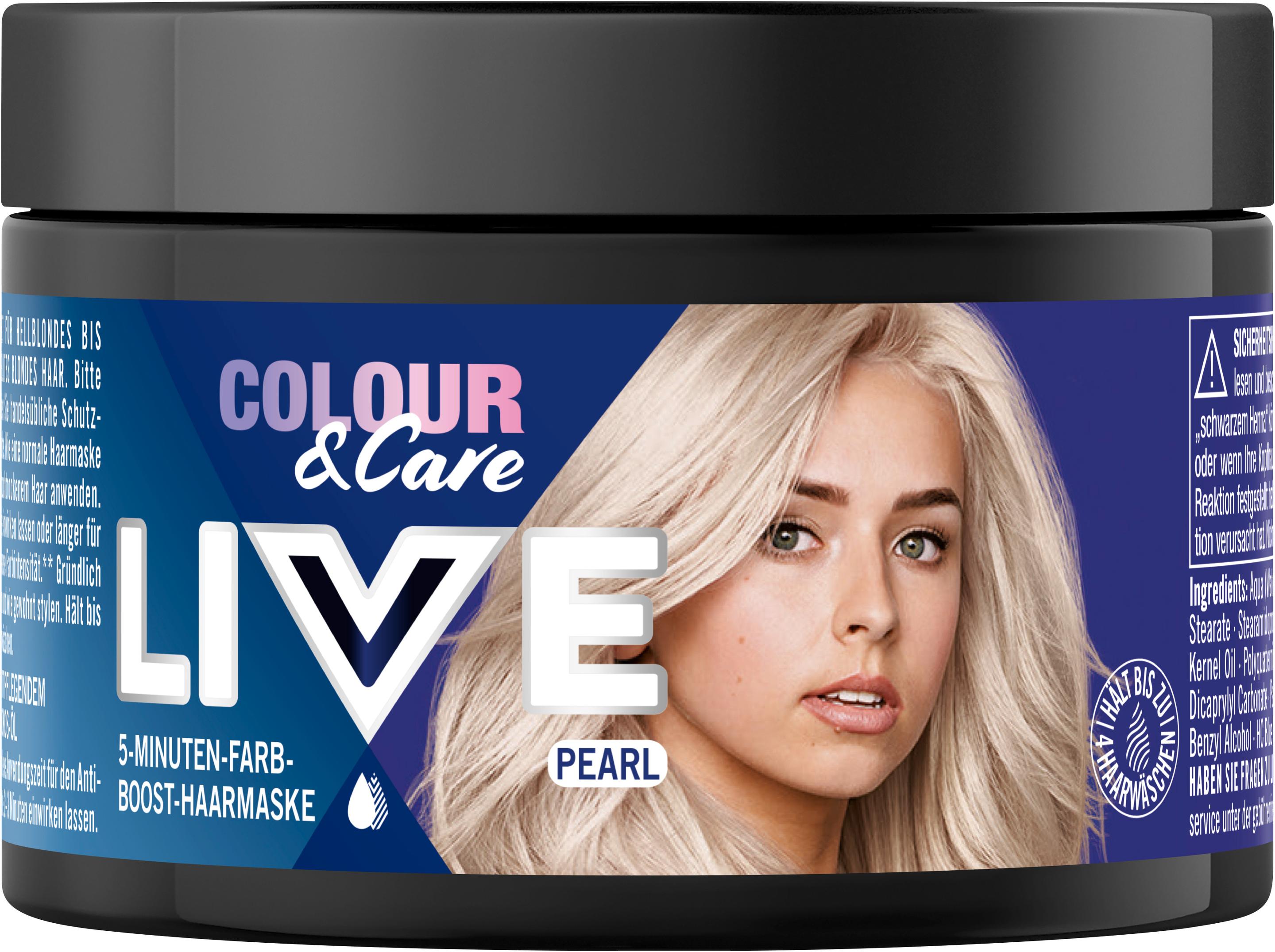 Schwarzkopf LIVE Colour&Care 5-Minuten-Farb-Boost-Haarmaske Pearl