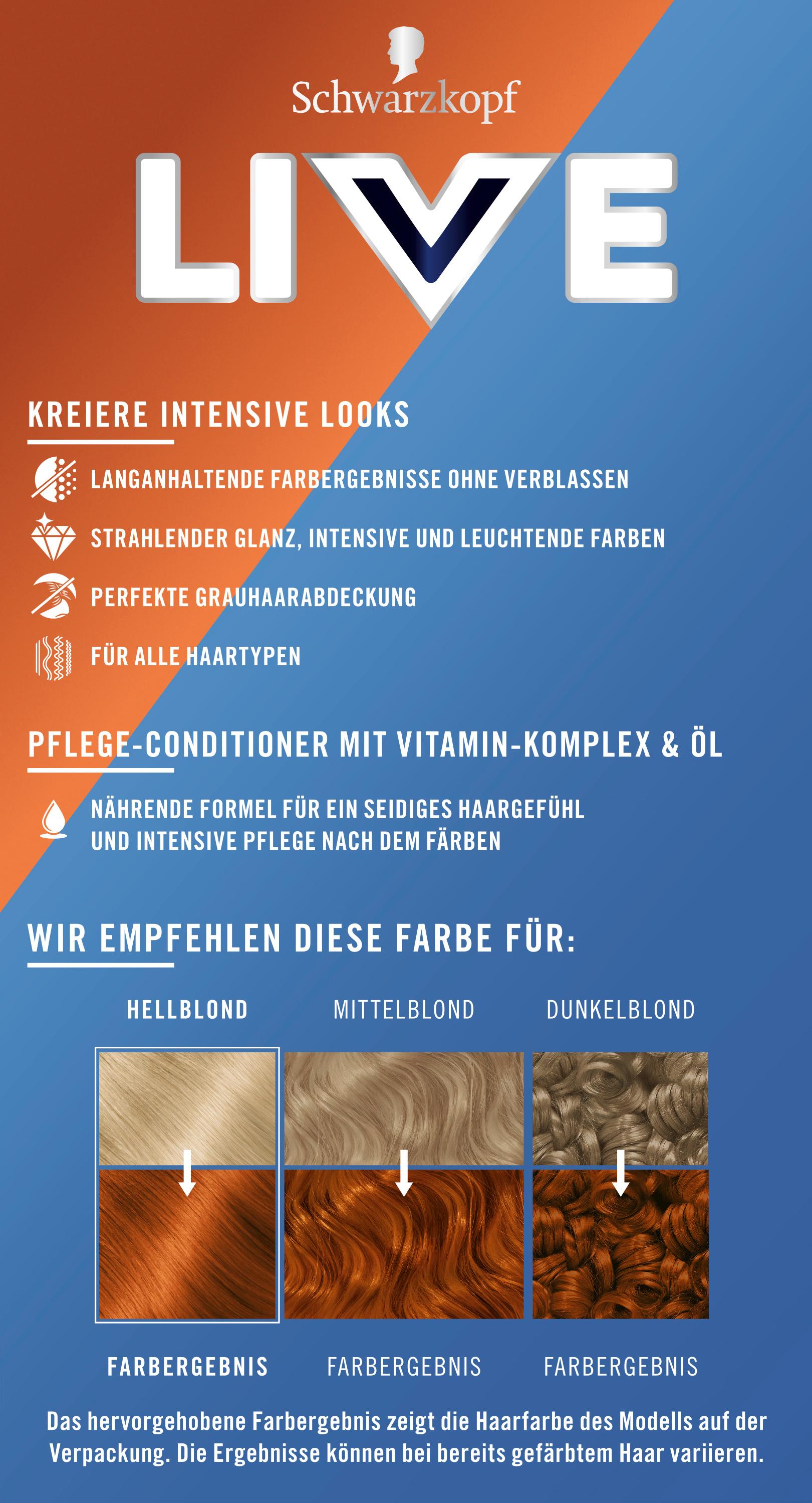 Produktbild Schwarzkopf LIVE Haarfarbe Intens Colour 090 Cosmic Blue 2 von 8