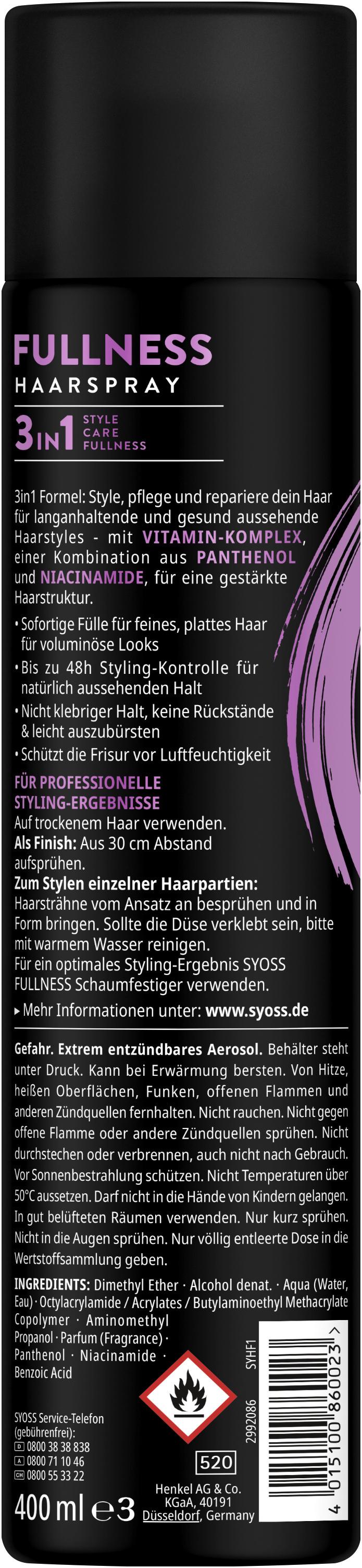 Produktbild syoss Fullness Haarspray 2 von 2