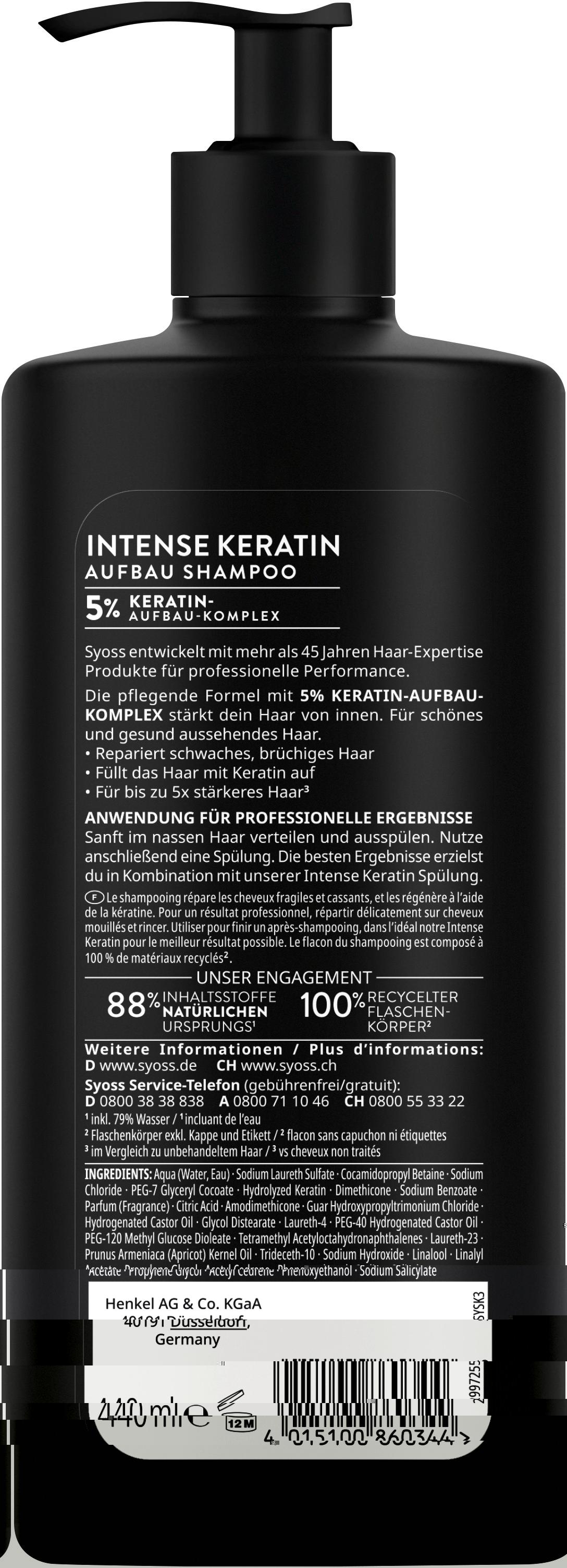 Produktbild syoss Shampoo Intense Keratin 2 von 10