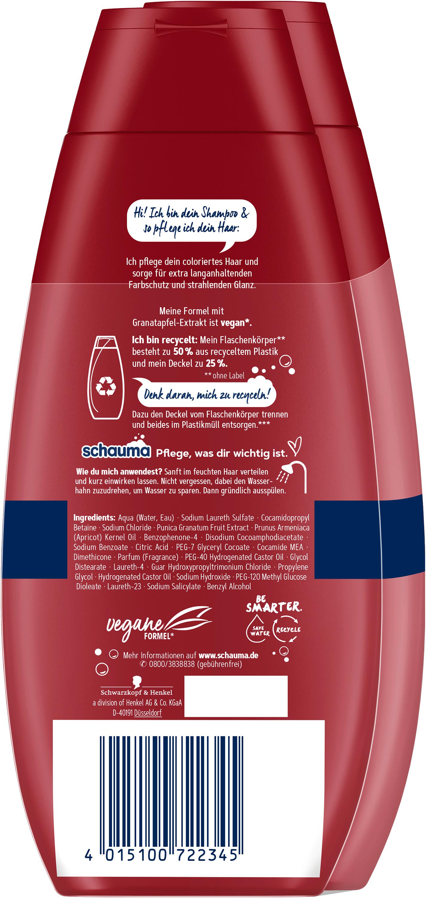 Produktbild SCHAUMA Shampoo Color Glanz 2x400ml 2 von 3