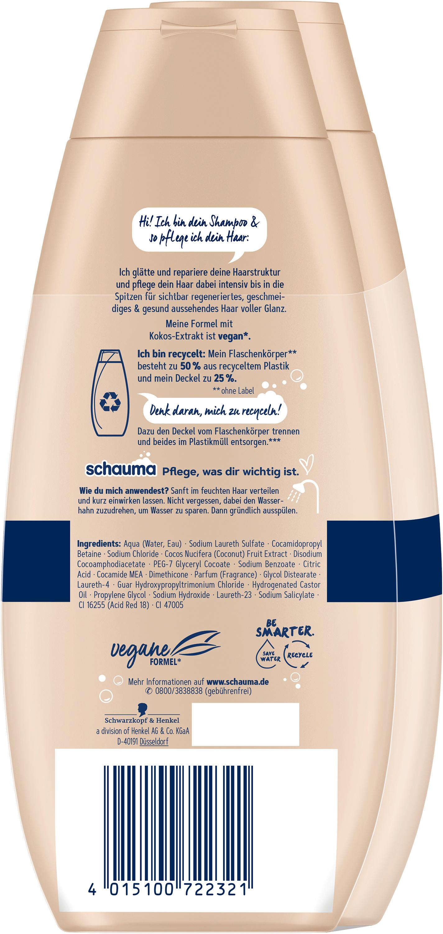 Produktbild SCHAUMA Shampoo Repair&Pflege 2x400ml 2 von 3