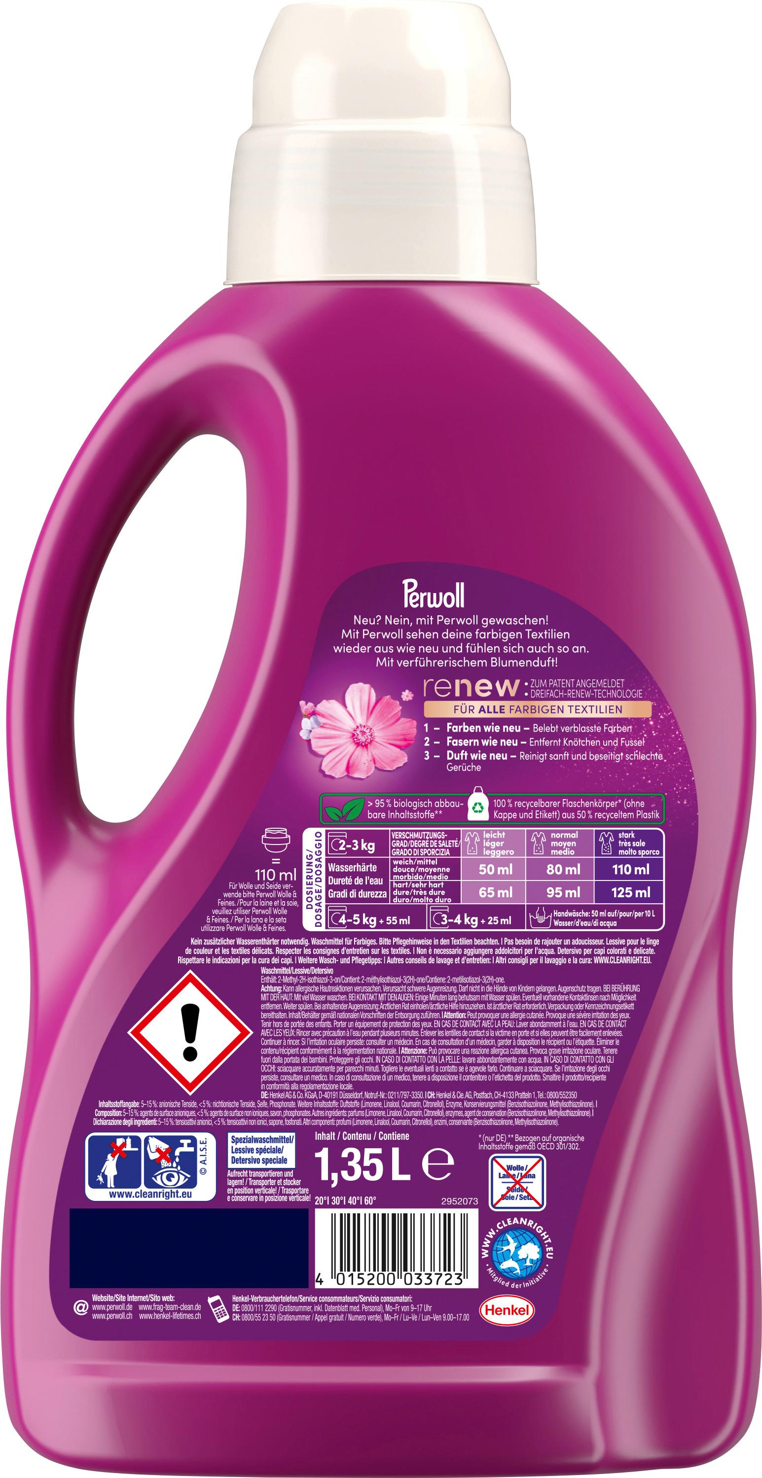 Produktbild Perwoll Renew Color Waschmittel Blütenrausch 2 von 7