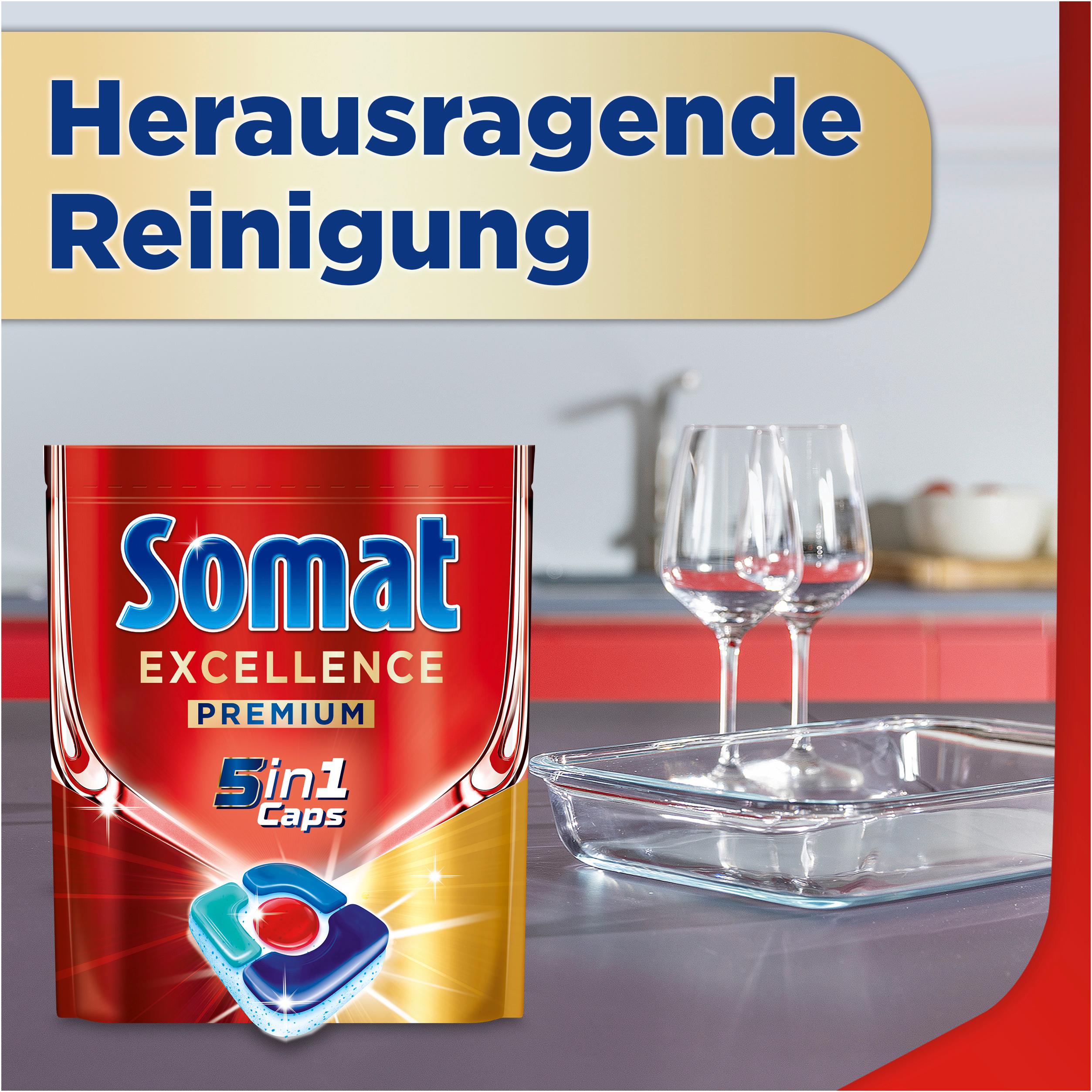 Produktbild Somat Excellence Premium 5in1 Caps Spar Pack 6 von 9
