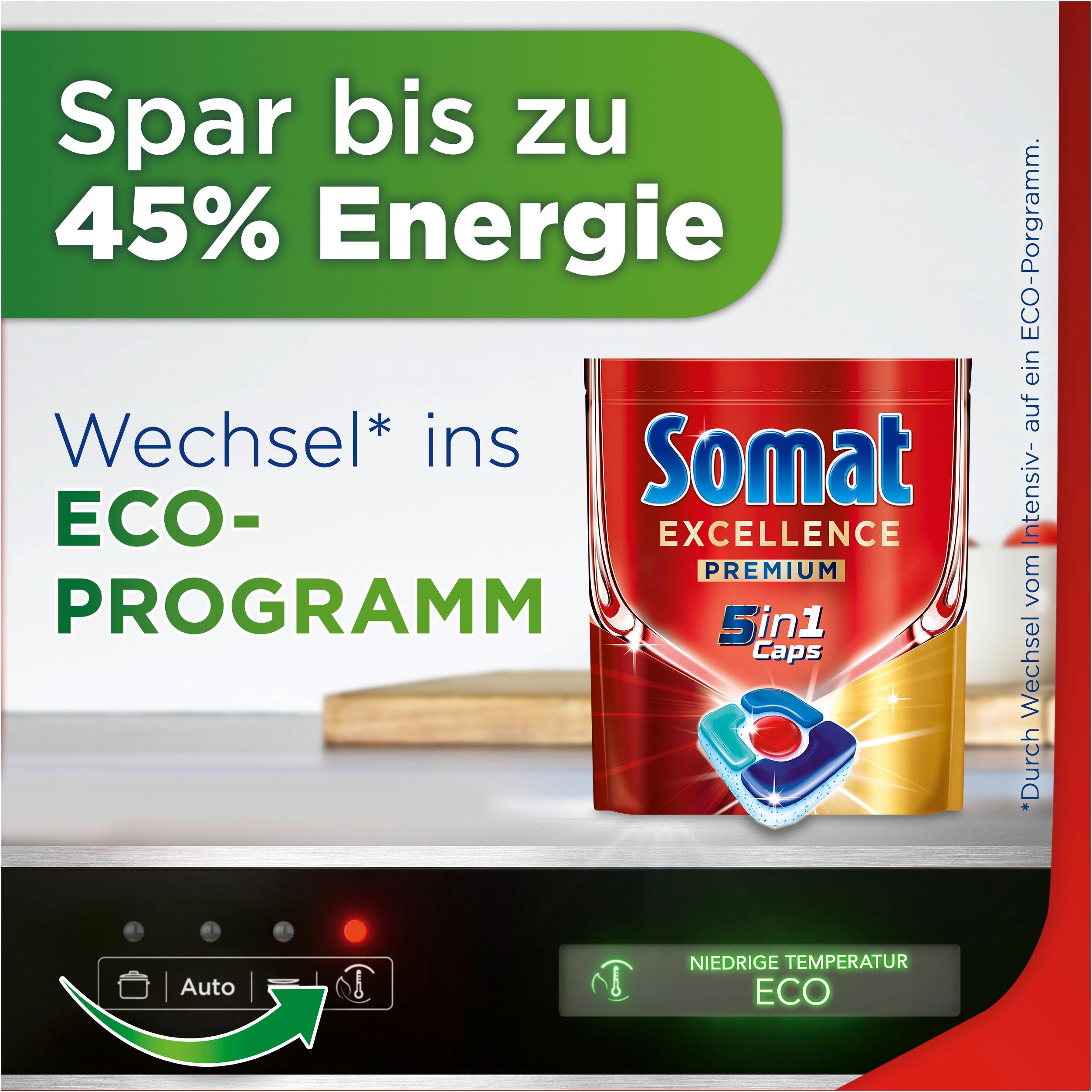 Produktbild Somat Excellence Premium 5in1 Caps Spar Pack 3 von 9
