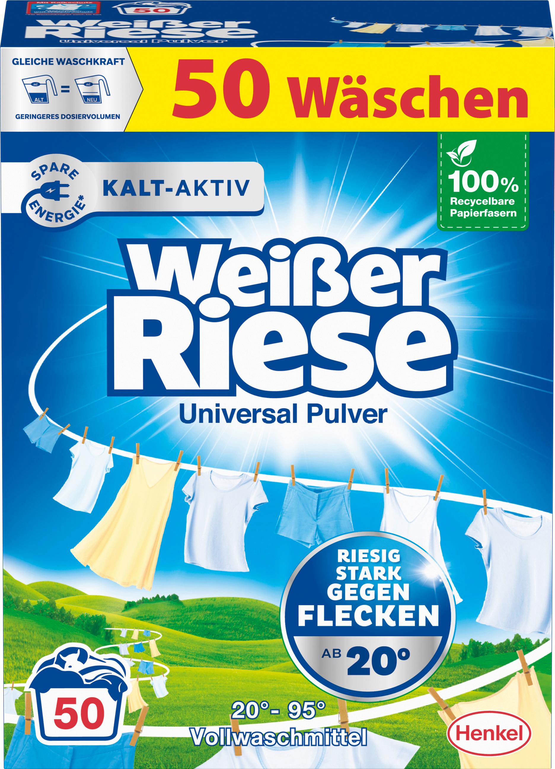 Weißer Riese Vollwaschmittel Universal Pulver 50 WL