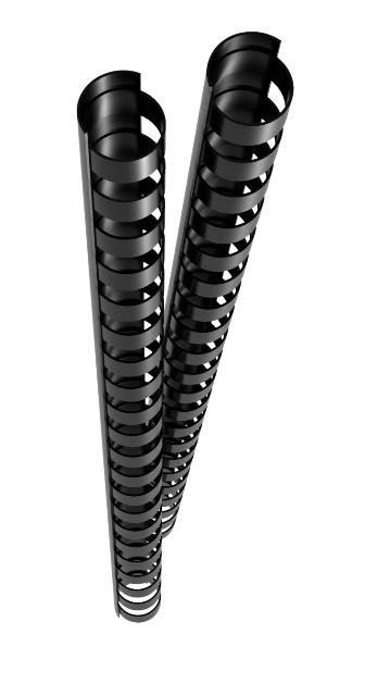 GENIE Spiralbinderücken 12 mm schwarz