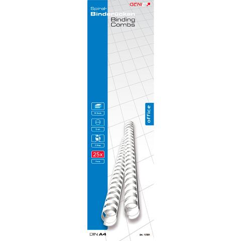 Produktbild GENIE Spiralbinderücken 12 mm weiß 2 von 2