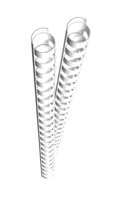GENIE Spiralbinderücken 12 mm weiß