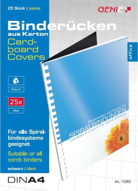 GENIE Kartondeckel schwarz