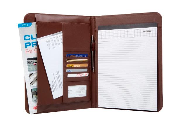 Produktbild GENIE Schreibmappe Wiesbaden A4 braun 2 von 2