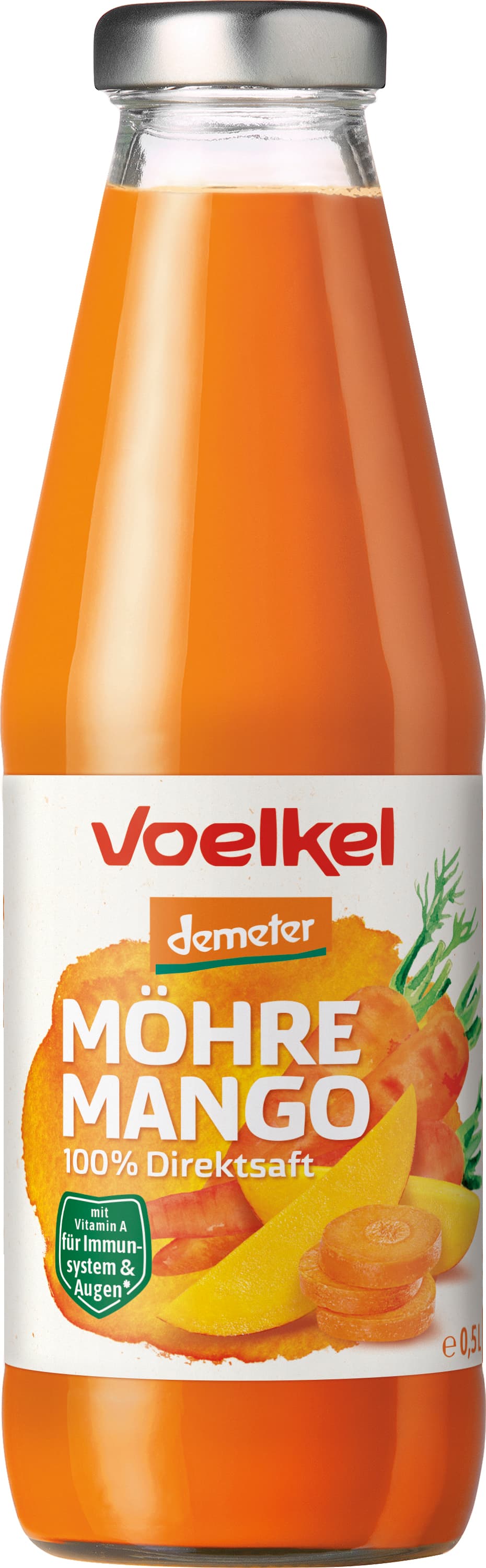 VOELKEL Bio Demeter Möhre Mango Direktsaft