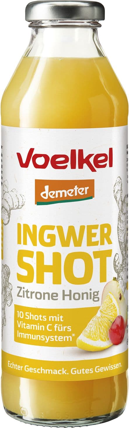 VOELKEL Bio Demeter Ingwer Shot Zitrone Honig