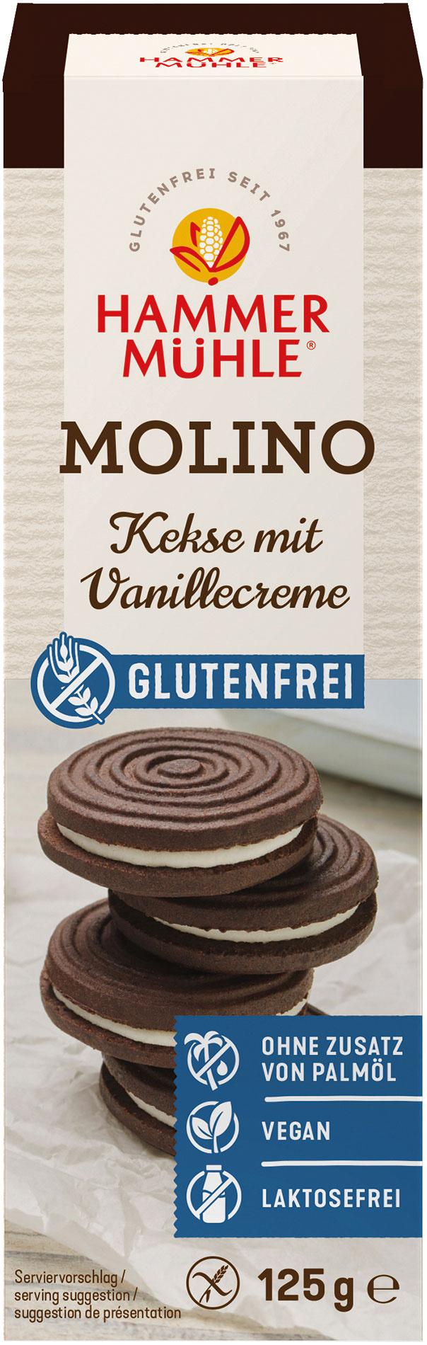HAMMERMÜHLE Molino Kakaokeks mit Vanillecreme