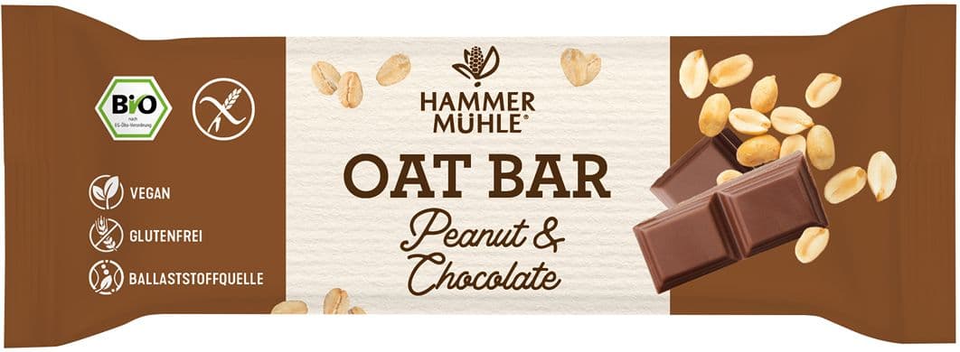 HAMMERMÜHLE Bio Oat Bar Peanut & Chocolate