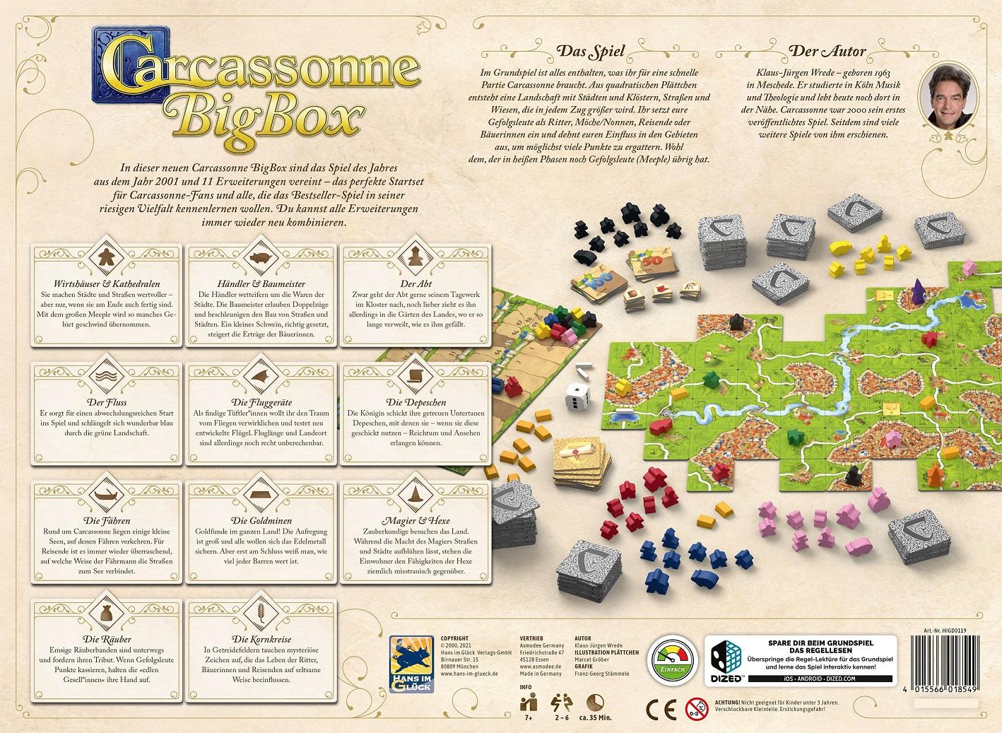 Produktbild Hans im Glück - Carcassonne Big Box V3.0 2 von 3