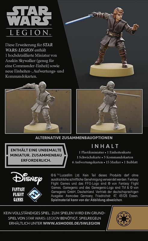 Produktbild Fantasy Flight Games - Star Wars: Legion - Anakin Skywalker • Erweiterung DE 3 von 3