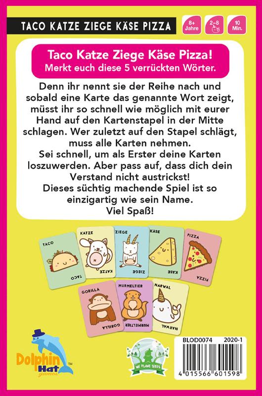 Produktbild Dolphin Hat Games - Taco Katze Ziege Käse Pizza • DE 2 von 5