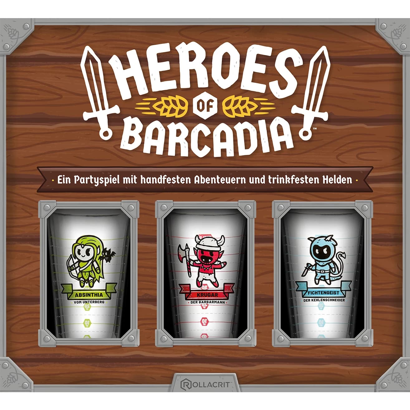 Heroes of Barcadia DE – Fantasy-Partyspiel mit Dungeon-Abenteuer ab 18 Jahren