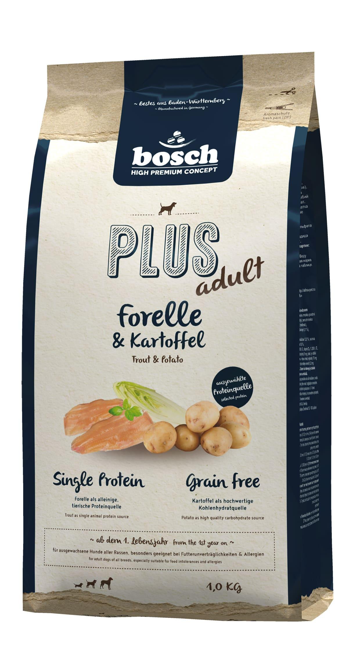 bosch Dog Hundetrockenfutter HPC Plus Forelle&Kartoffel 1kg