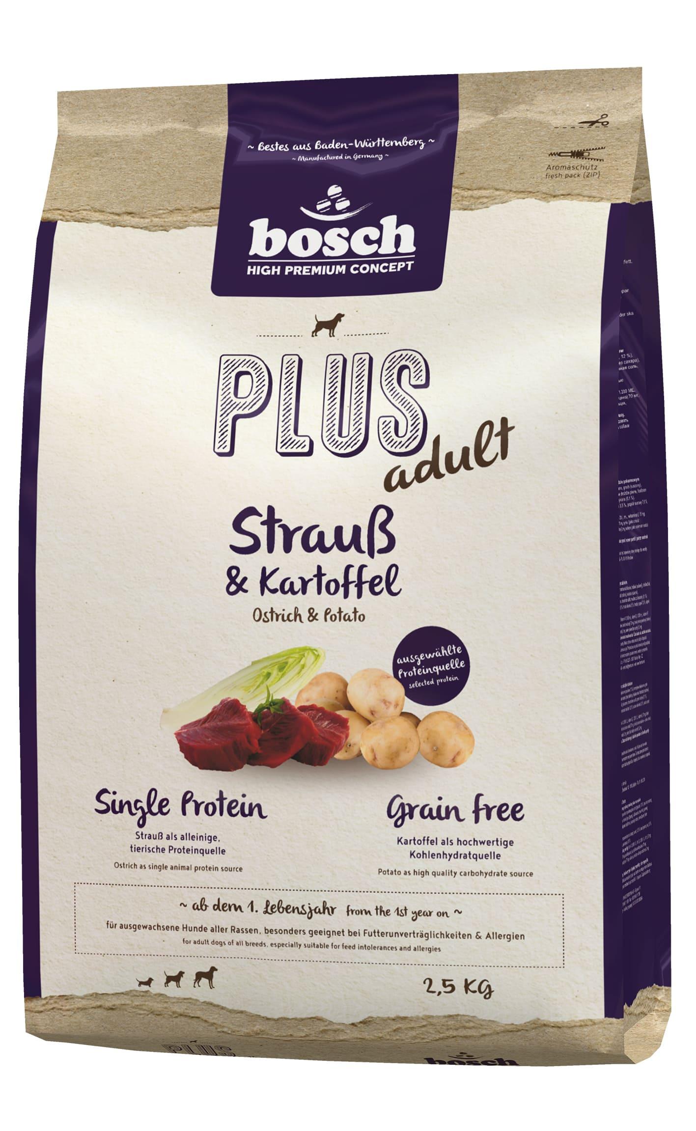 bosch Dog Hundetrockenfutter HPC Plus Strauß&Kartoffel 2,5kg