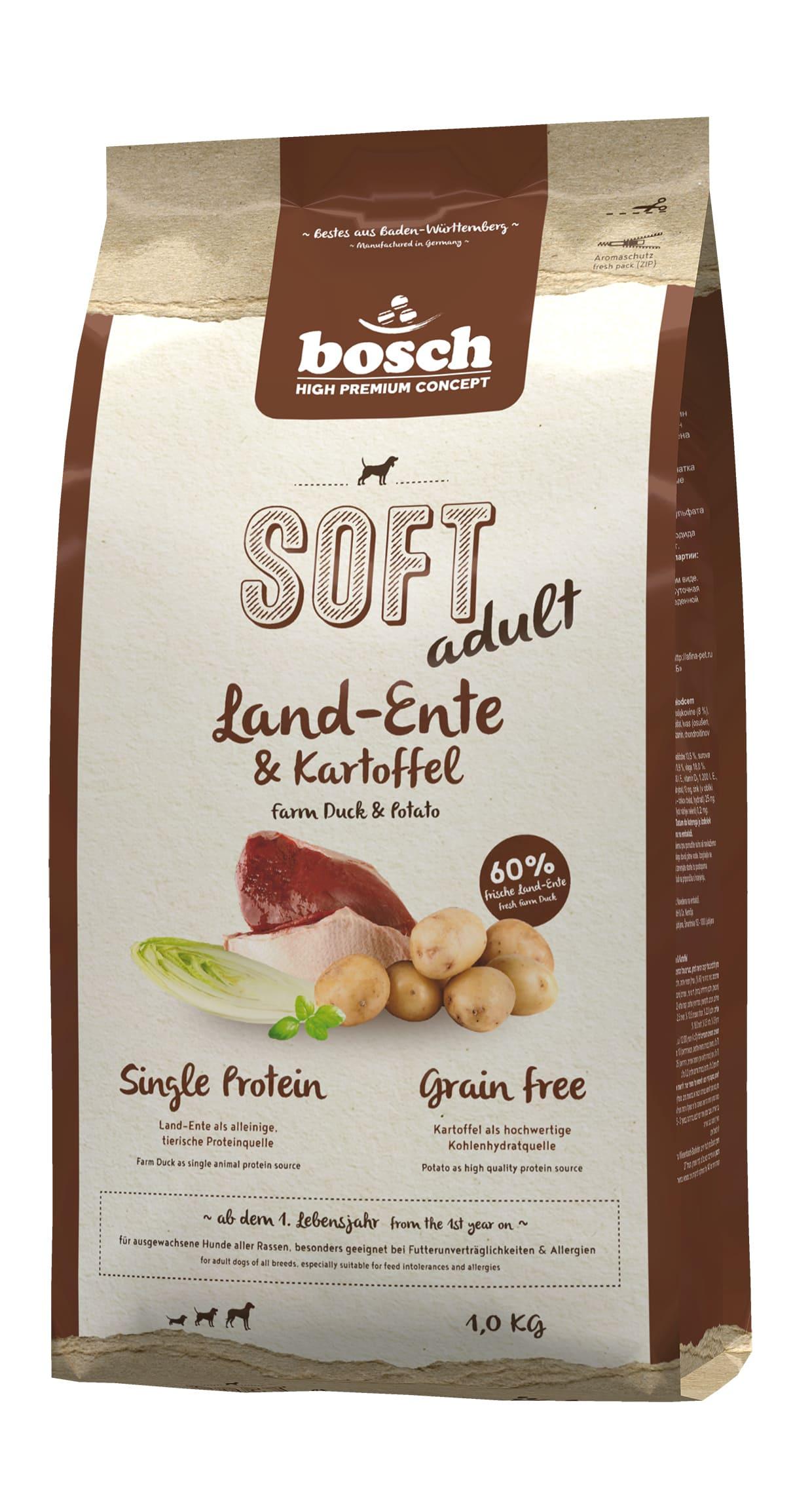bosch Dog Hundetrockenfutter HPC Soft Land-Ente&Kartoffel 1kg