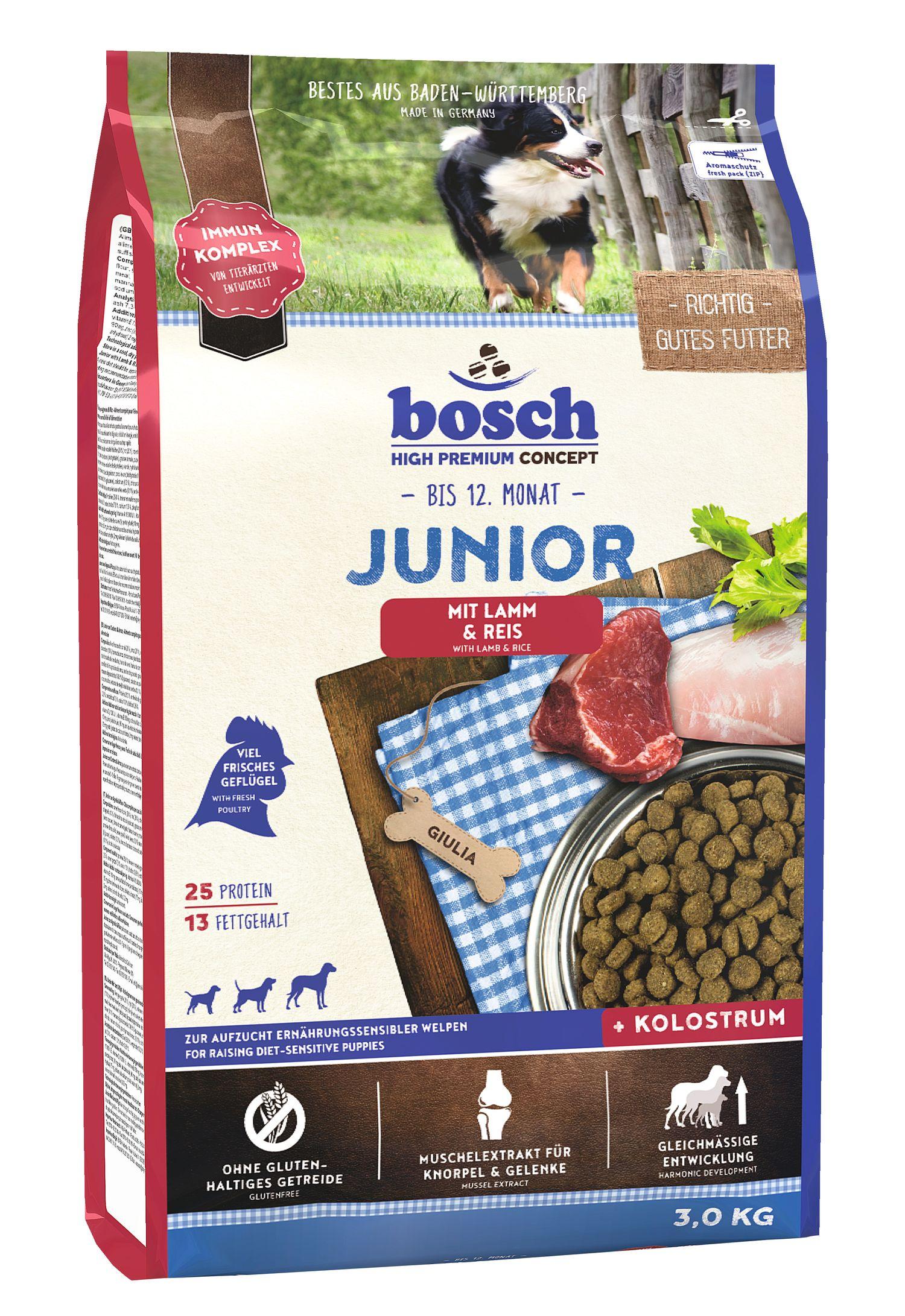 bosch Dog Hundetrockenfutter Junior Lamm&Reis 3 kg