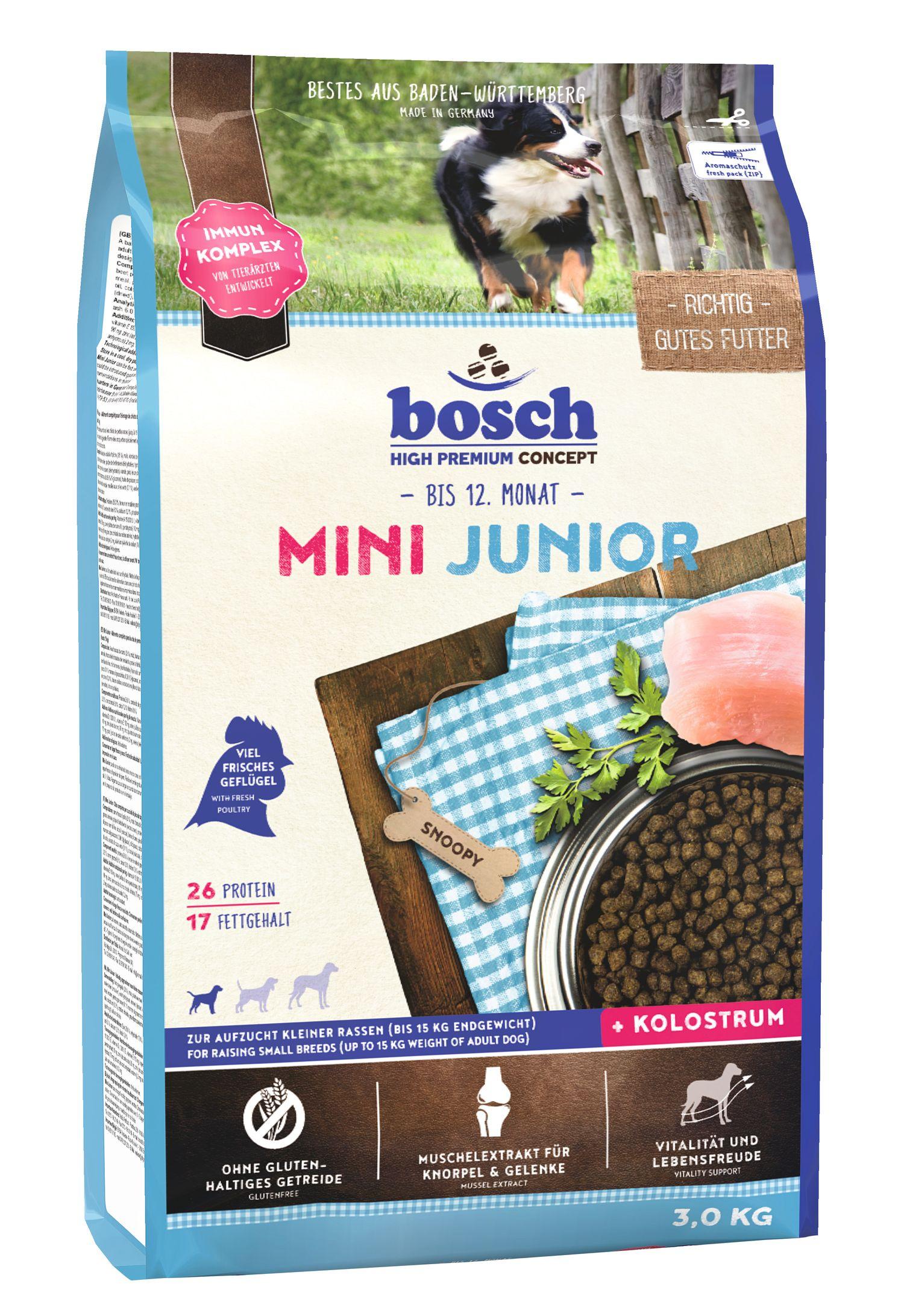 bosch Dog Hundetrockenfutter Mini Junior 3 kg
