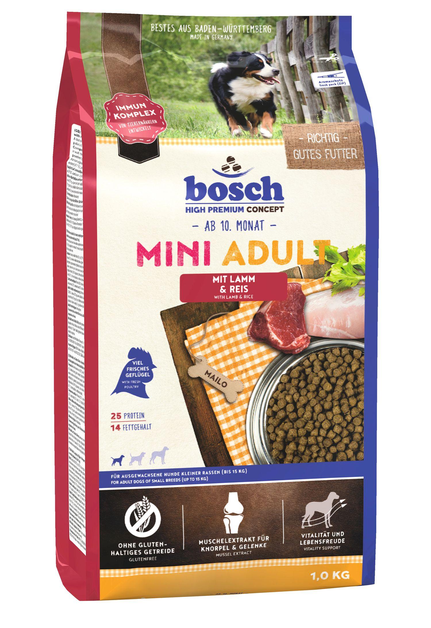 bosch Dog Hundetrockenfutter Mini Adult Lamm&Reis 1 kg