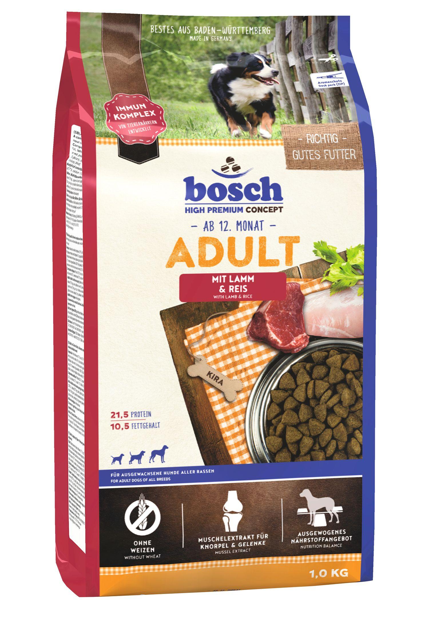 bosch Dog Hundetrockenfutter Adult Lamm&Reis 1 kg
