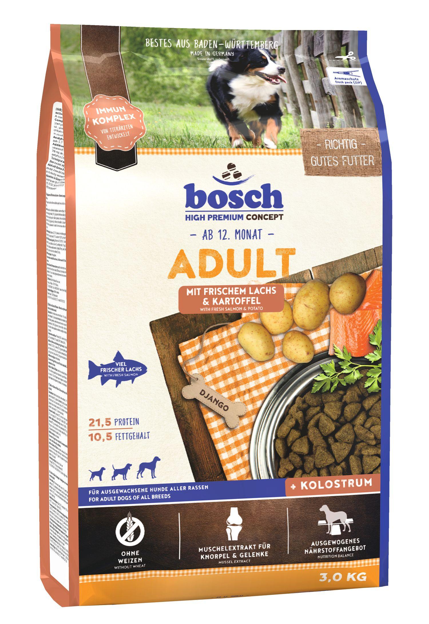 bosch Dog Hundetrockenfutter Adult Lachs&Kartoffel 3 kg
