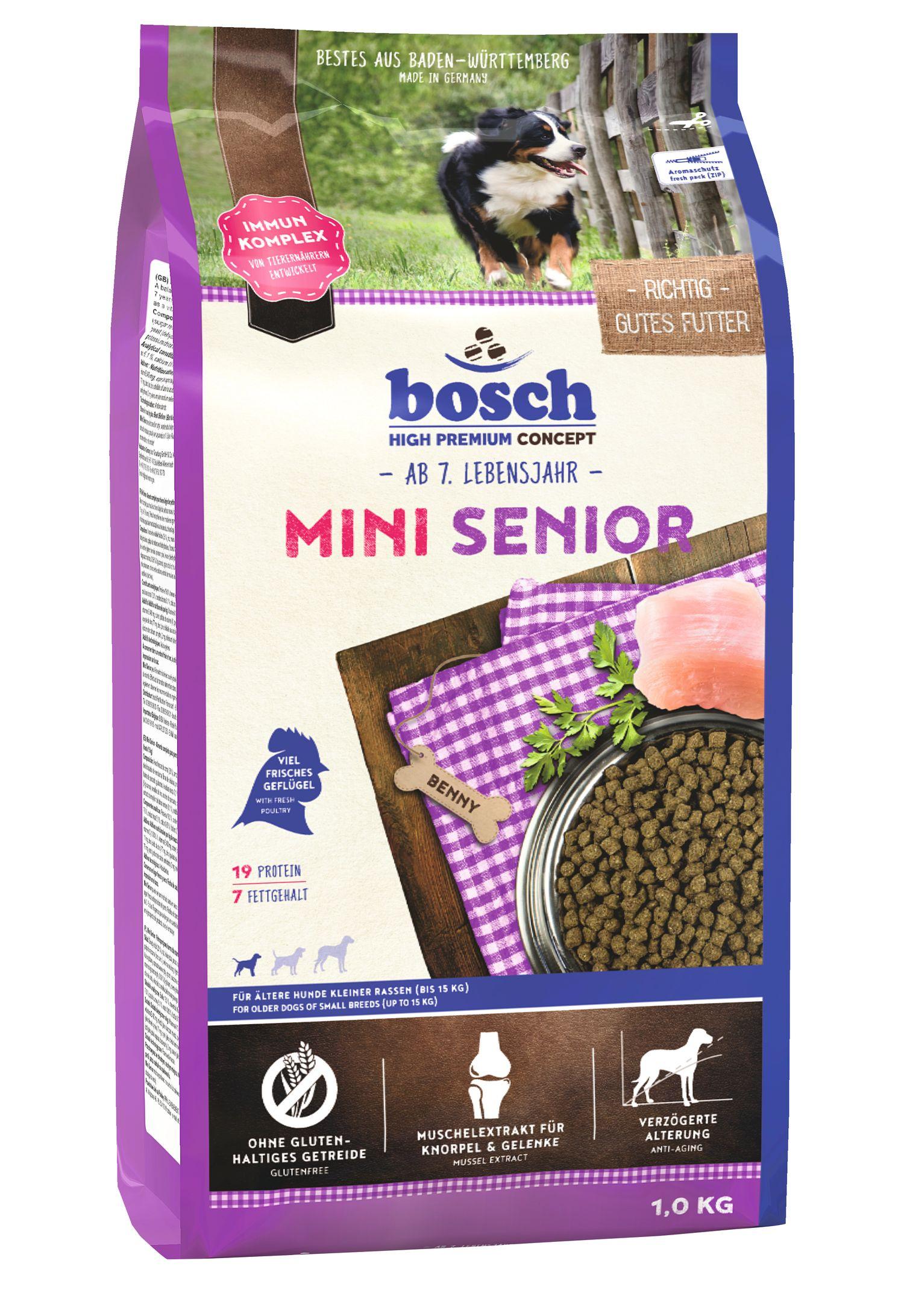 bosch Dog Hundetrockenfutter Mini Senior 1 kg