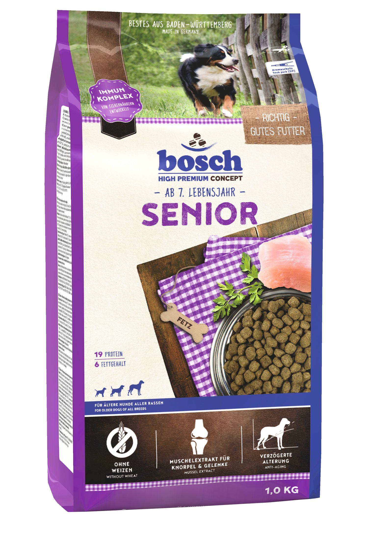 bosch Dog Hundetrockenfutter Senior 1 kg