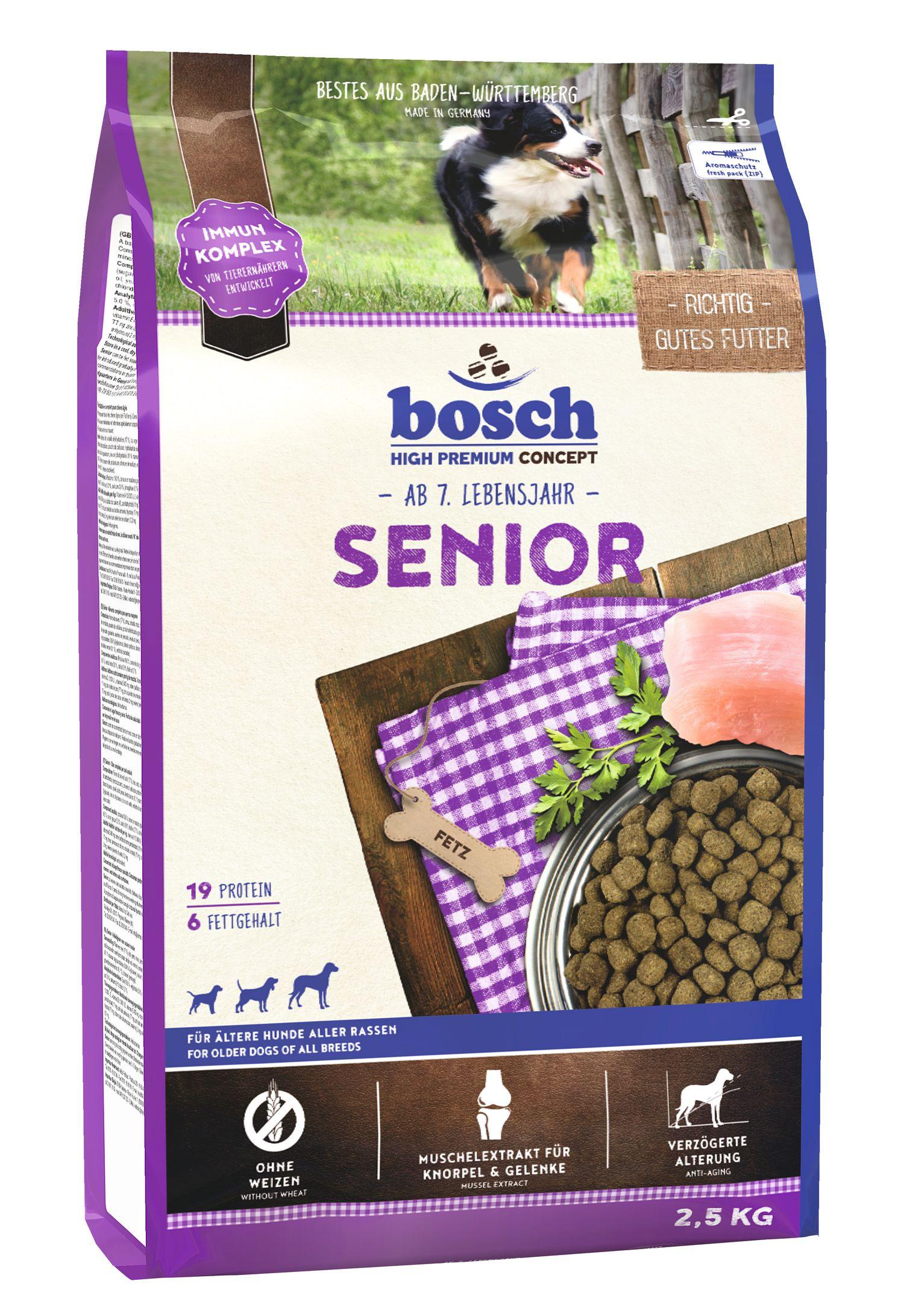 bosch Dog Hundetrockenfutter Senior 2,5 kg