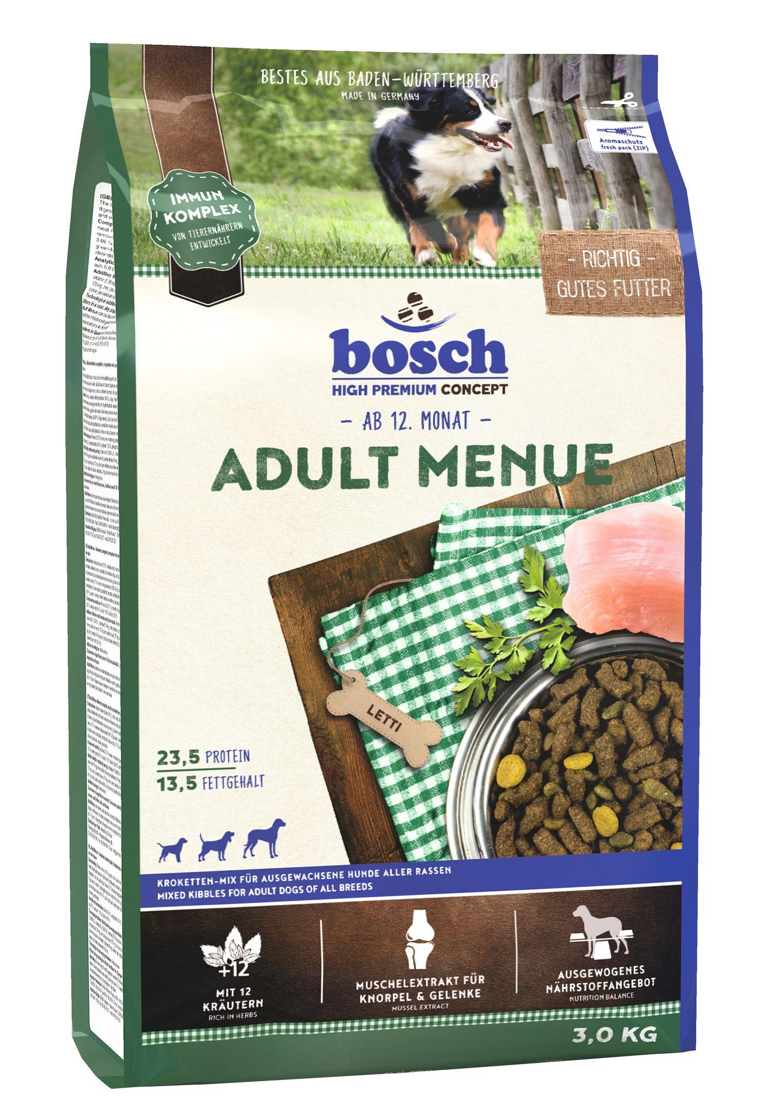 bosch Dog Hundetrockenfutter Adult Menue 3 kg
