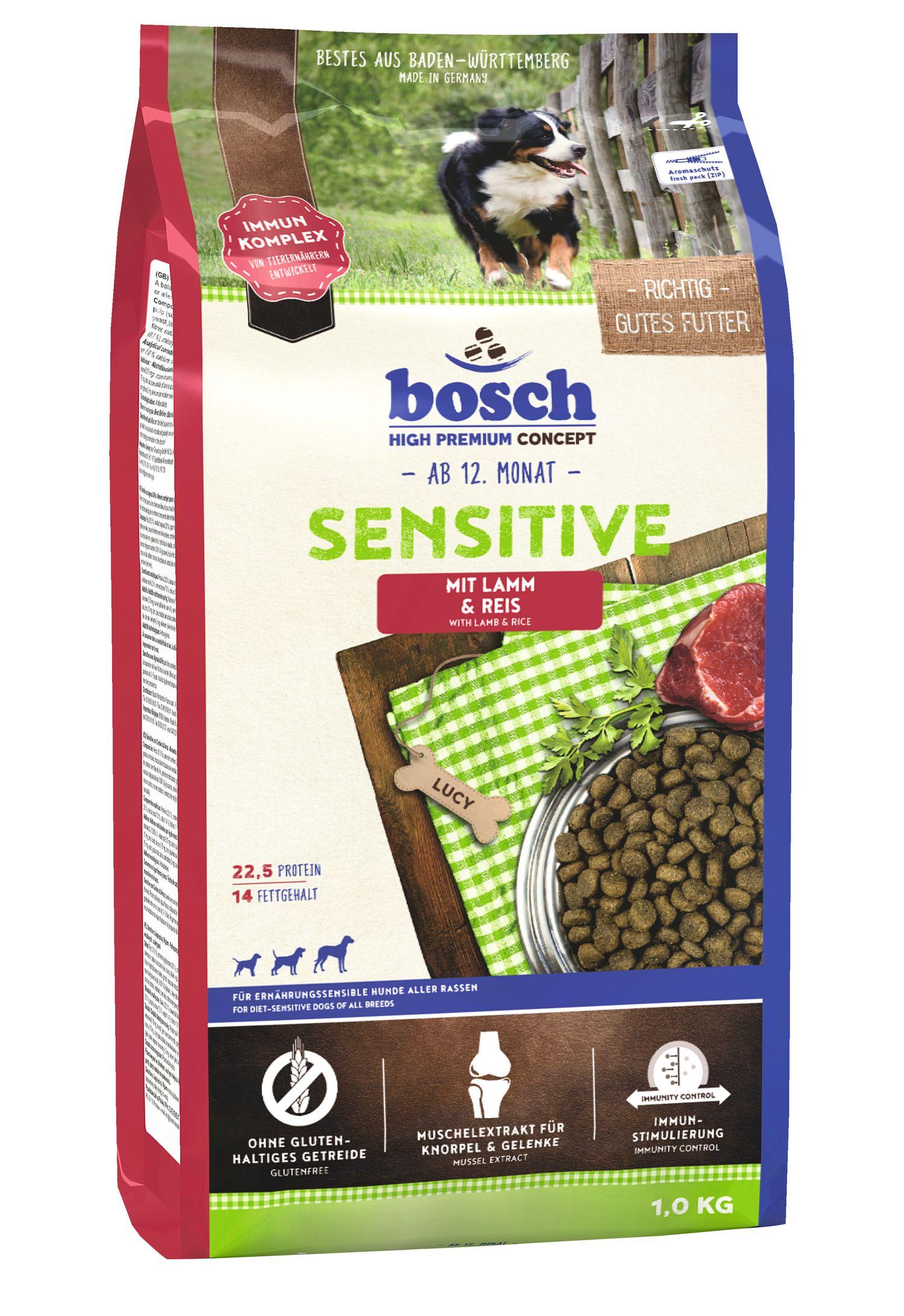 bosch Dog Hundetrockenfutter Sensitive Lamm&Reis 1 kg