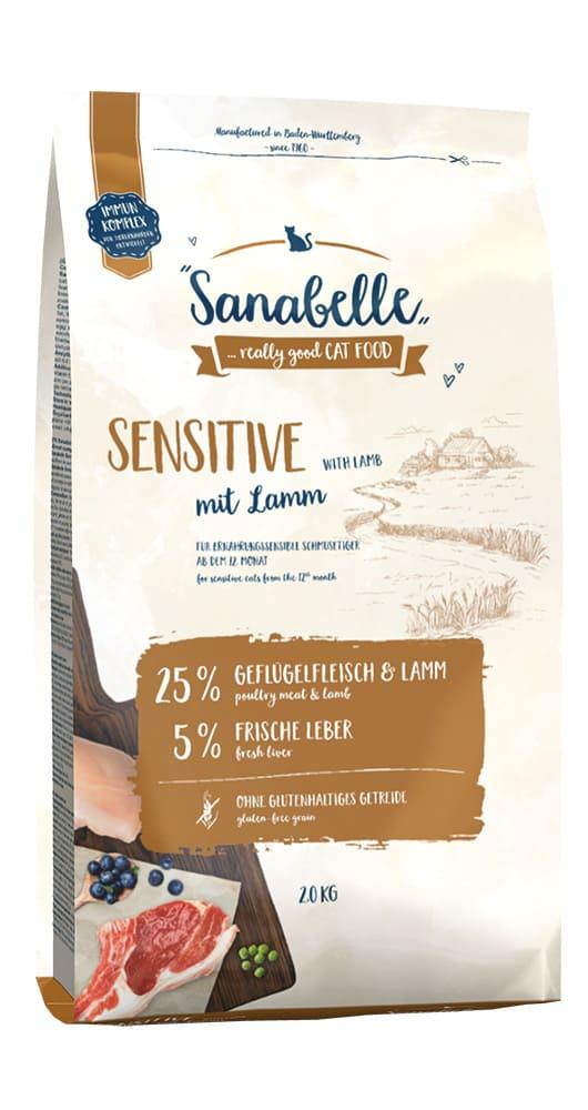 Sanabelle Katzentrockenfutter Sensitive Lamm 2 kg