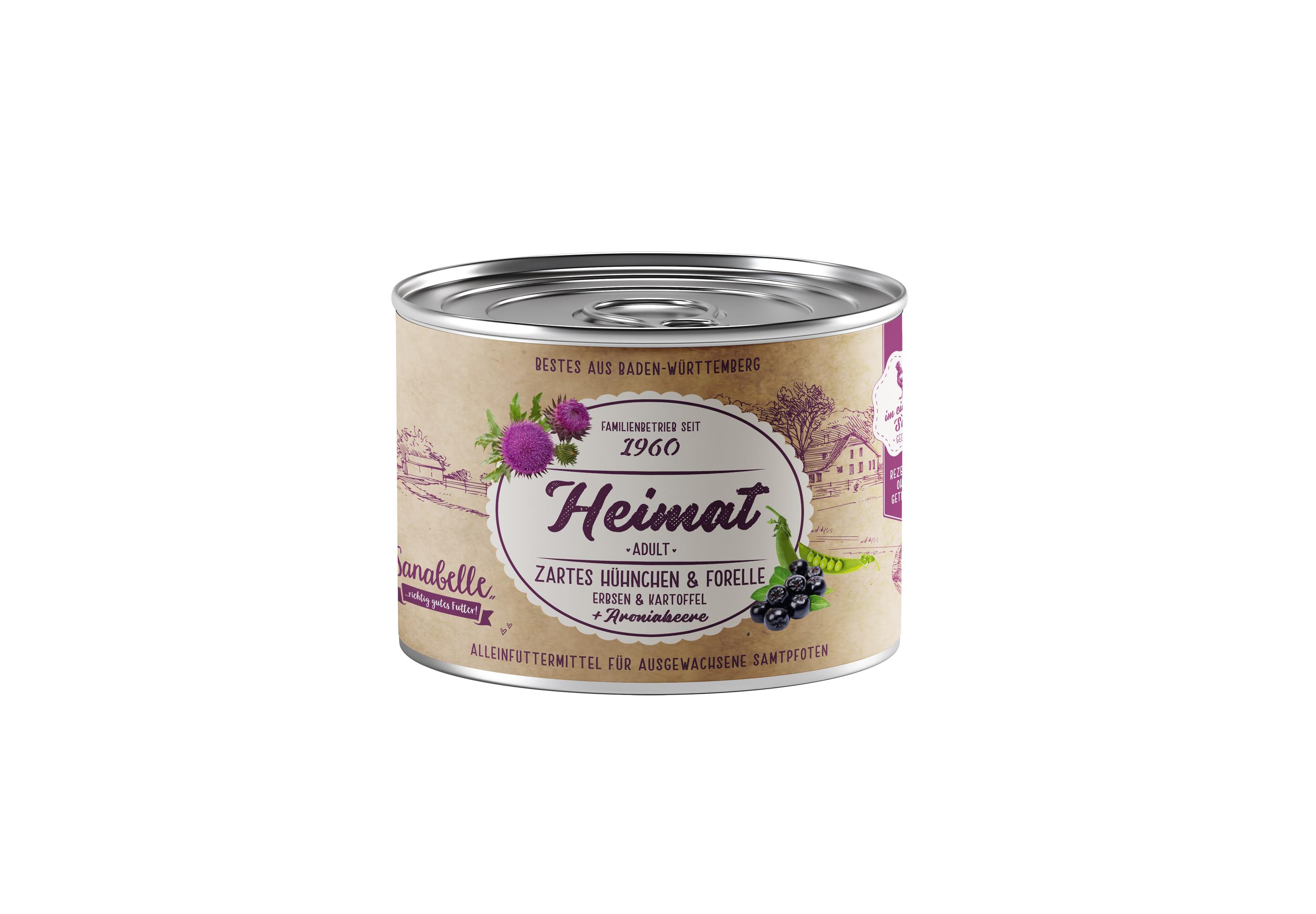 Sanabelle Heimat Hühnchen Katzennassfutter 200g