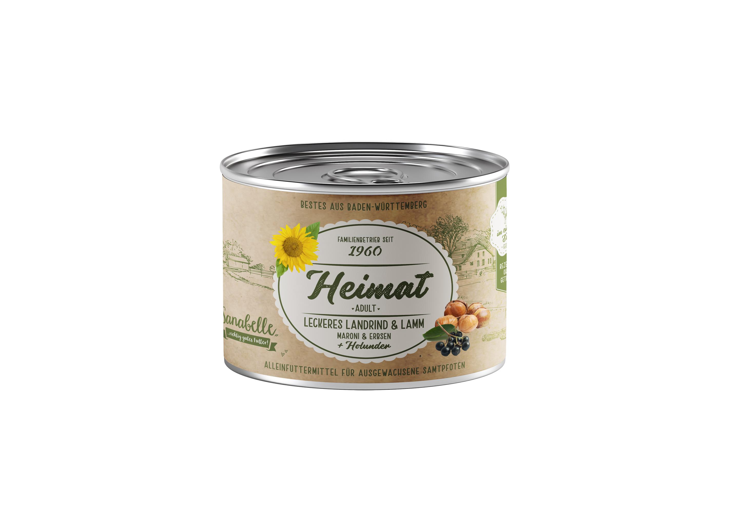 Sanabelle Heimat Rind Katzennassfutter 200g