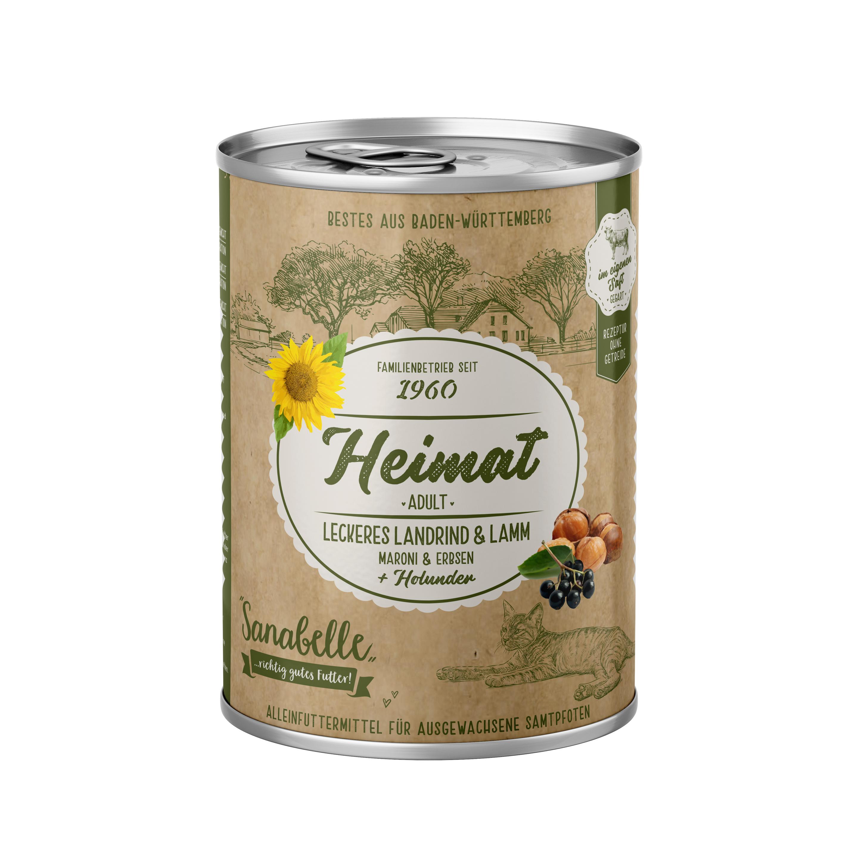 Sanabelle Heimat Rind Katzennassfutter 400g