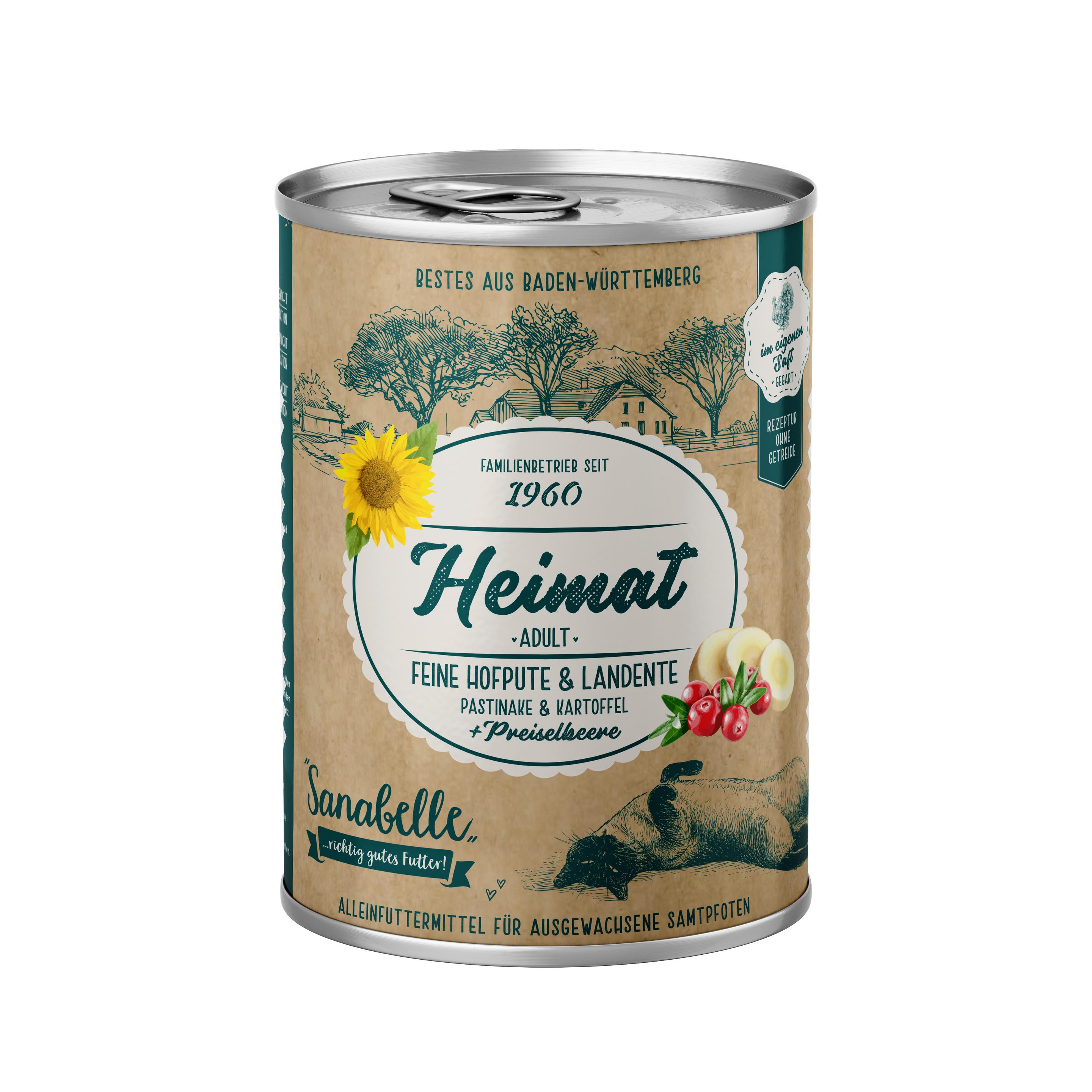 Sanabelle Heimat Hofpute Katzennassfutter 400g