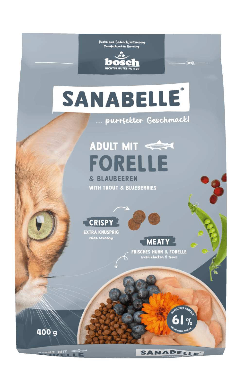 Sanabelle Katzentrockenfutter Adult mit Forelle 