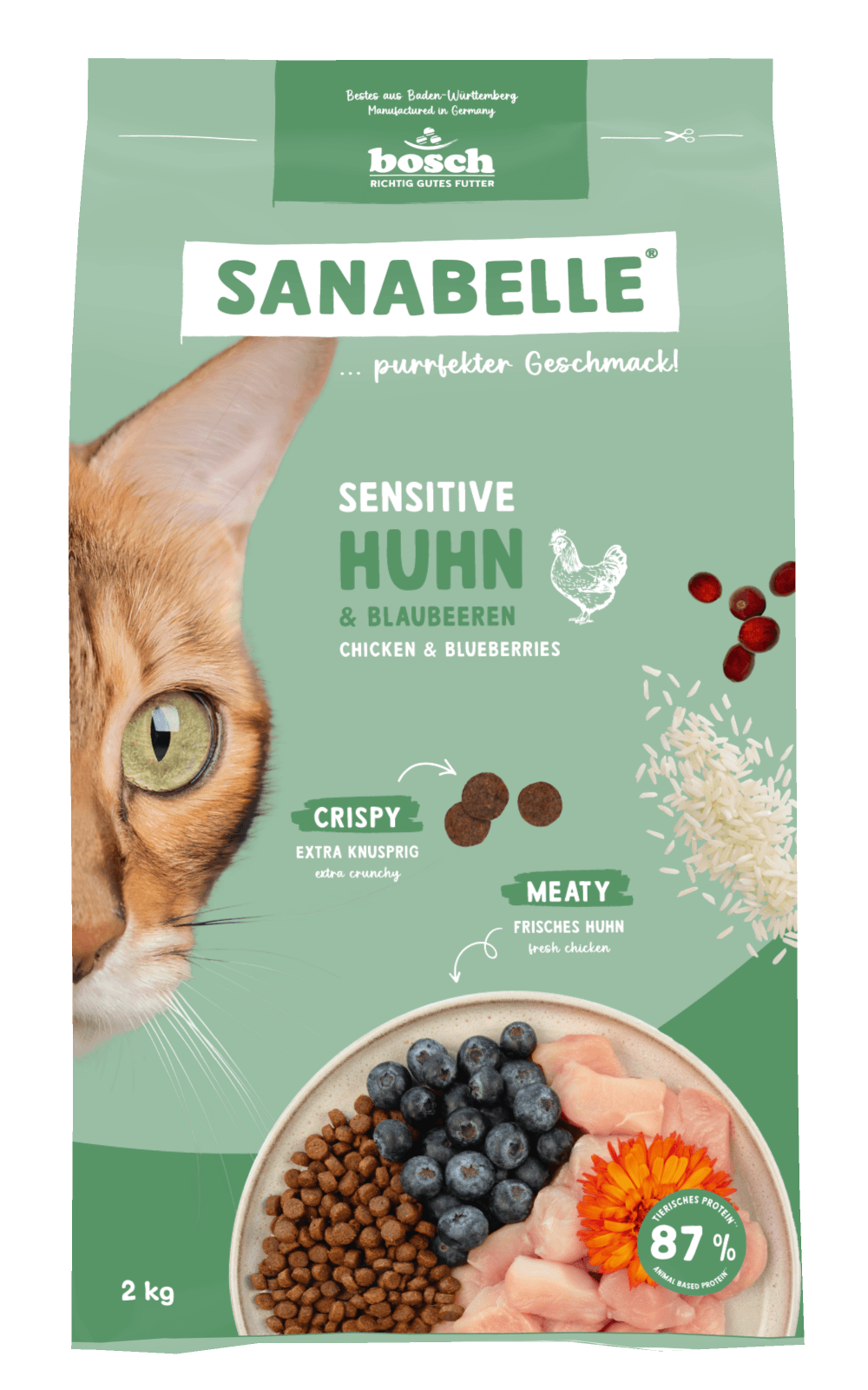Sanabelle Katzentrockenfutter Sensitive Huhn 