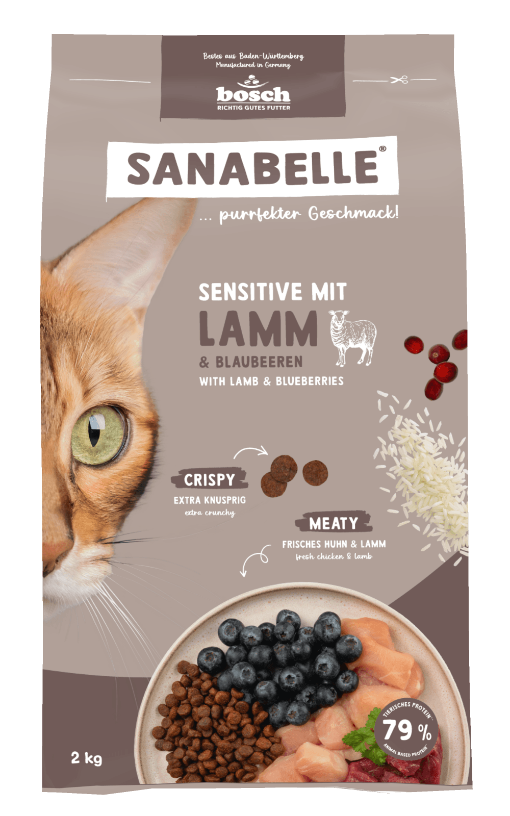 Sanabelle Katzentrockenfutter Sensitive mit Lamm 